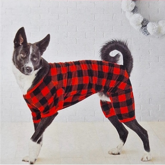 Wondershop Buffalo Check Black/Red Matching Family Dog/Cat Holiday Pajamas New! - Picture 2 of 3